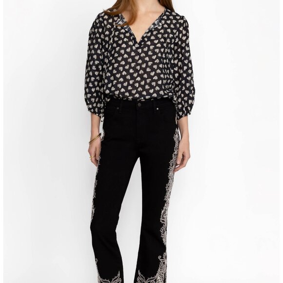 JOHNNNY WAS HEARTS COTTON TOP - Picture 2 of 2